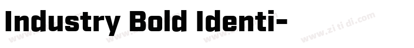 Industry Bold Identi字体转换